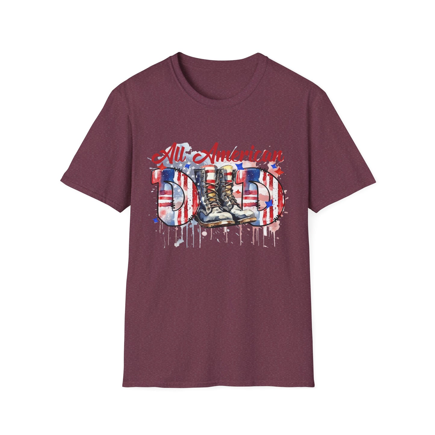 All American Dad T-Shirt | Patriotic Tee, Father's Day Gift