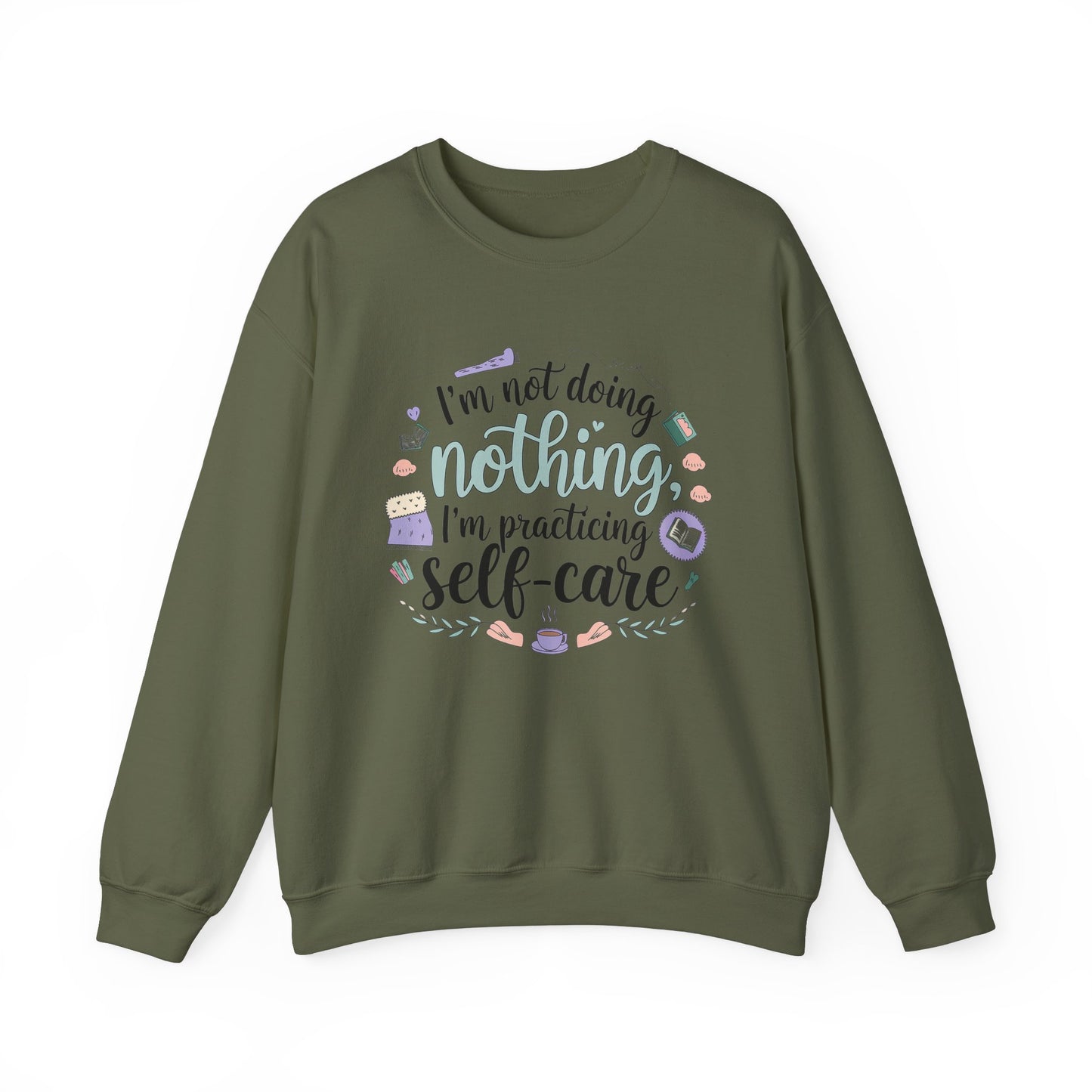 Self-Care Crewneck Sweatshirt – Practice Mindfulness in Comfort