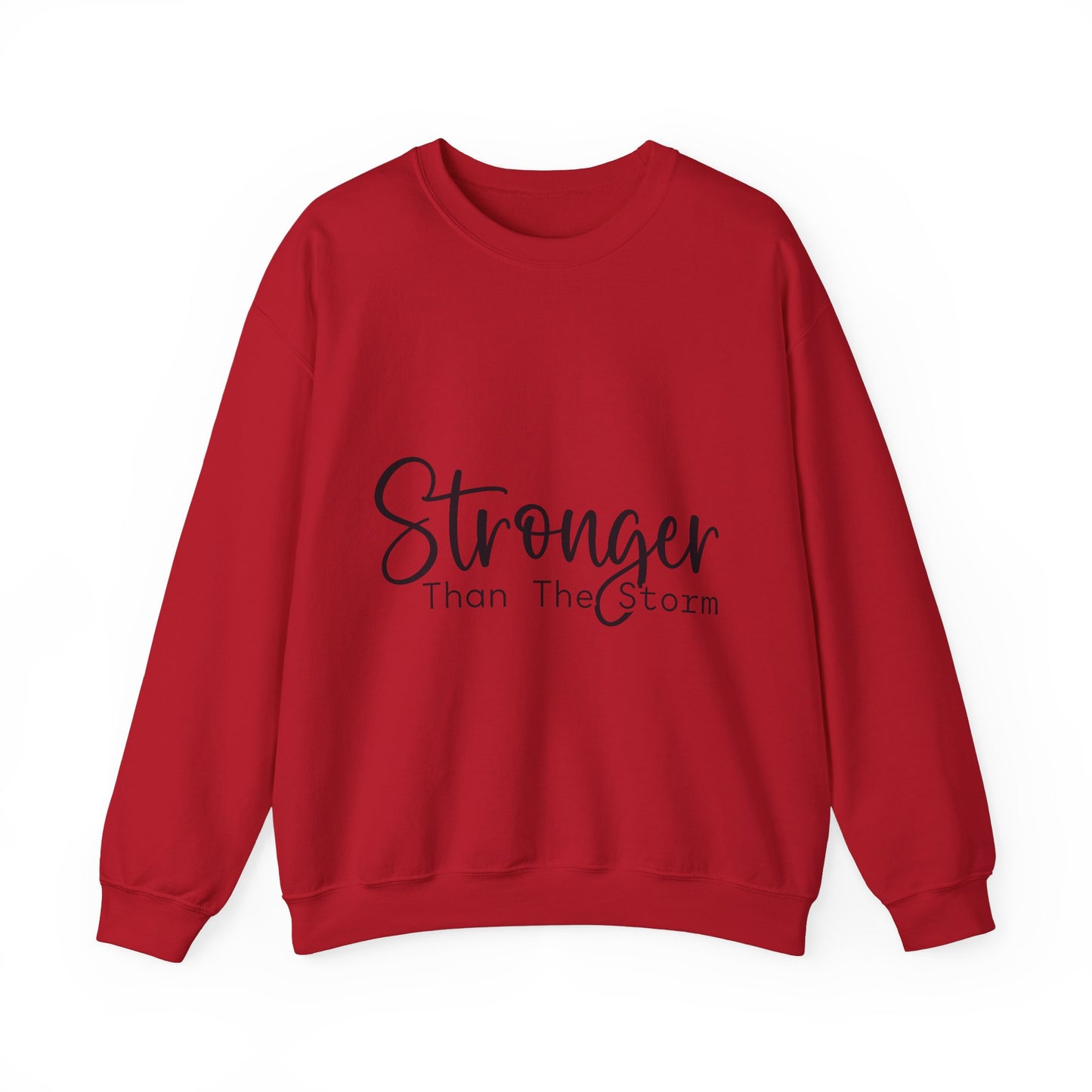 Stronger Than The Storm Unisex Heavy Blend Crewneck Sweatshirt | Cozy Casual Wear