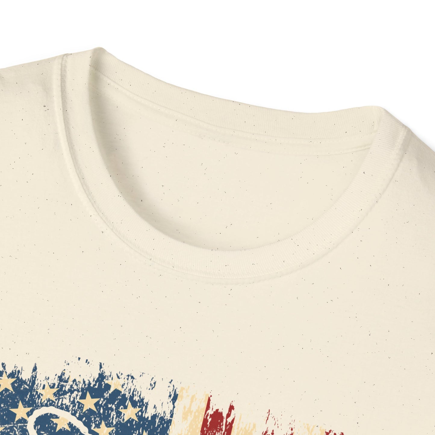 Military Mom T-Shirt – Distressed American Flag & Dog Tag Patriotic Tee