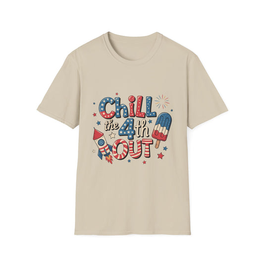 Patriotic Chill T-Shirt, 4th of July Shirt, Independence Day Apparel