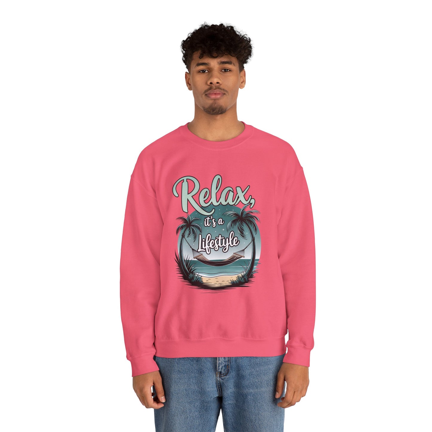 Relax Beach Vibe Unisex Crewneck Sweatshirt
