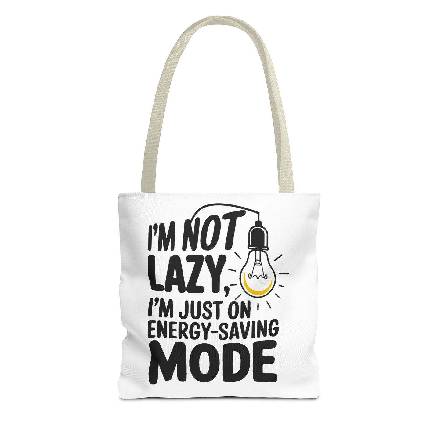 Funny Energy-Saving Mode Tote Bag - Ideal Gift for Relaxed Individuals