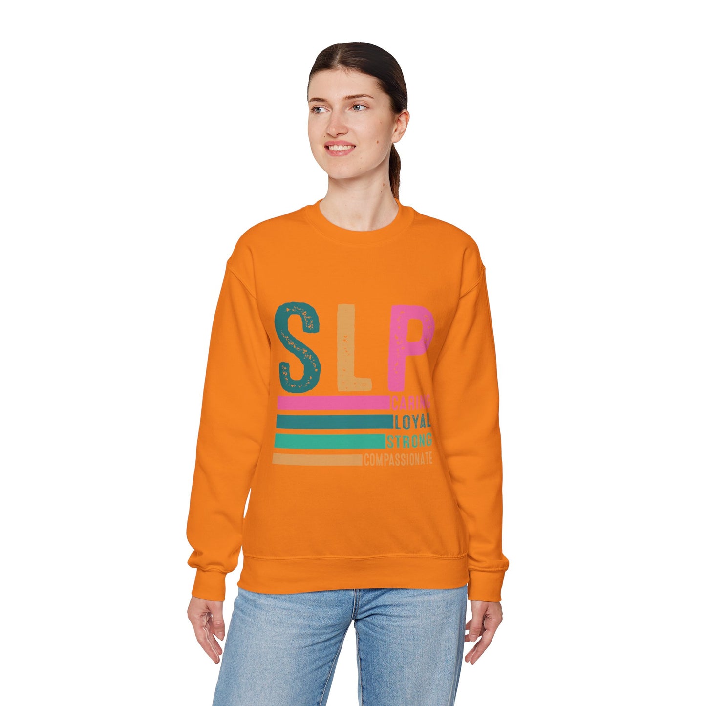 SLP Caring Loyal Strong Unisex Crewneck Sweatshirt