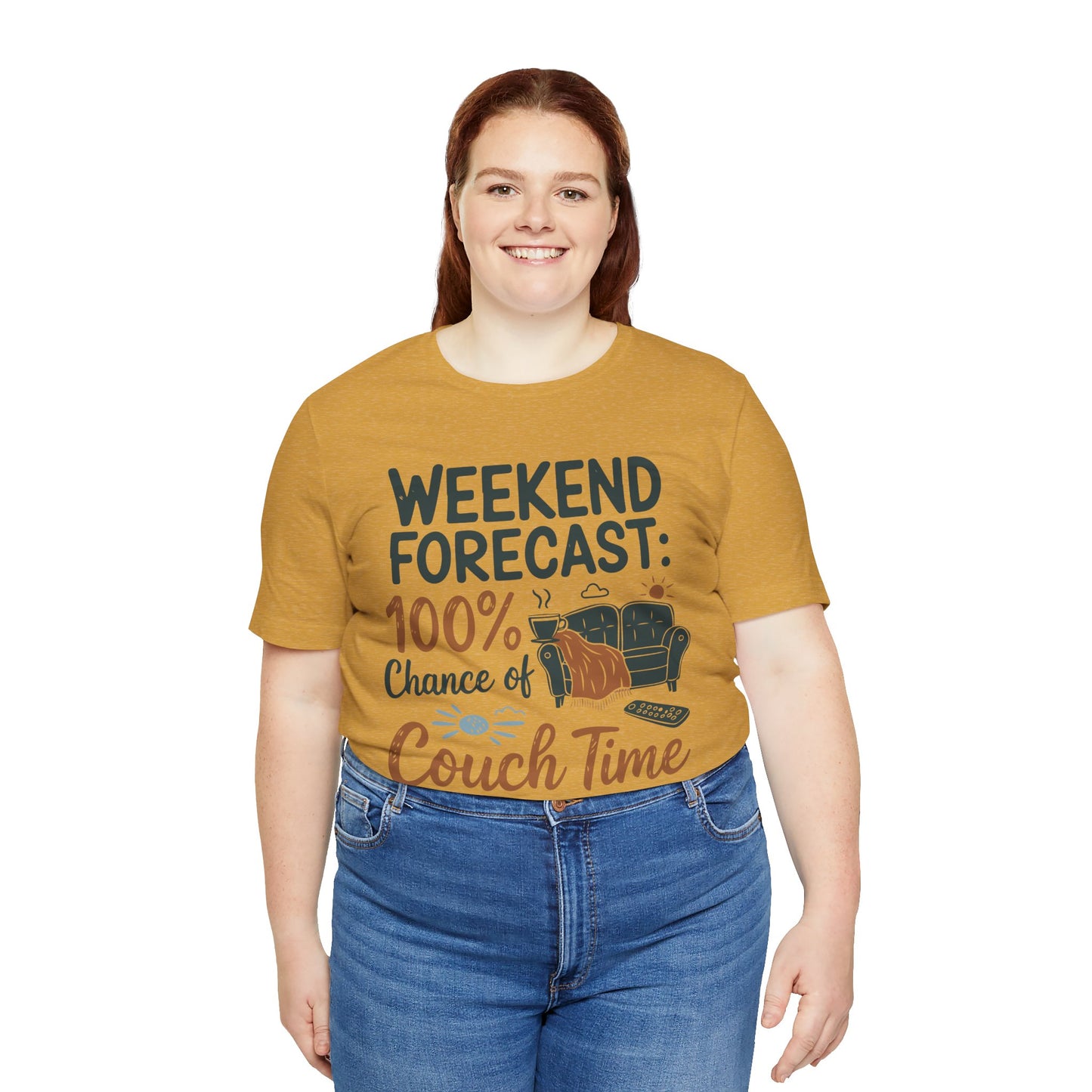 Weekend Forecast Couch Time Unisex Tee