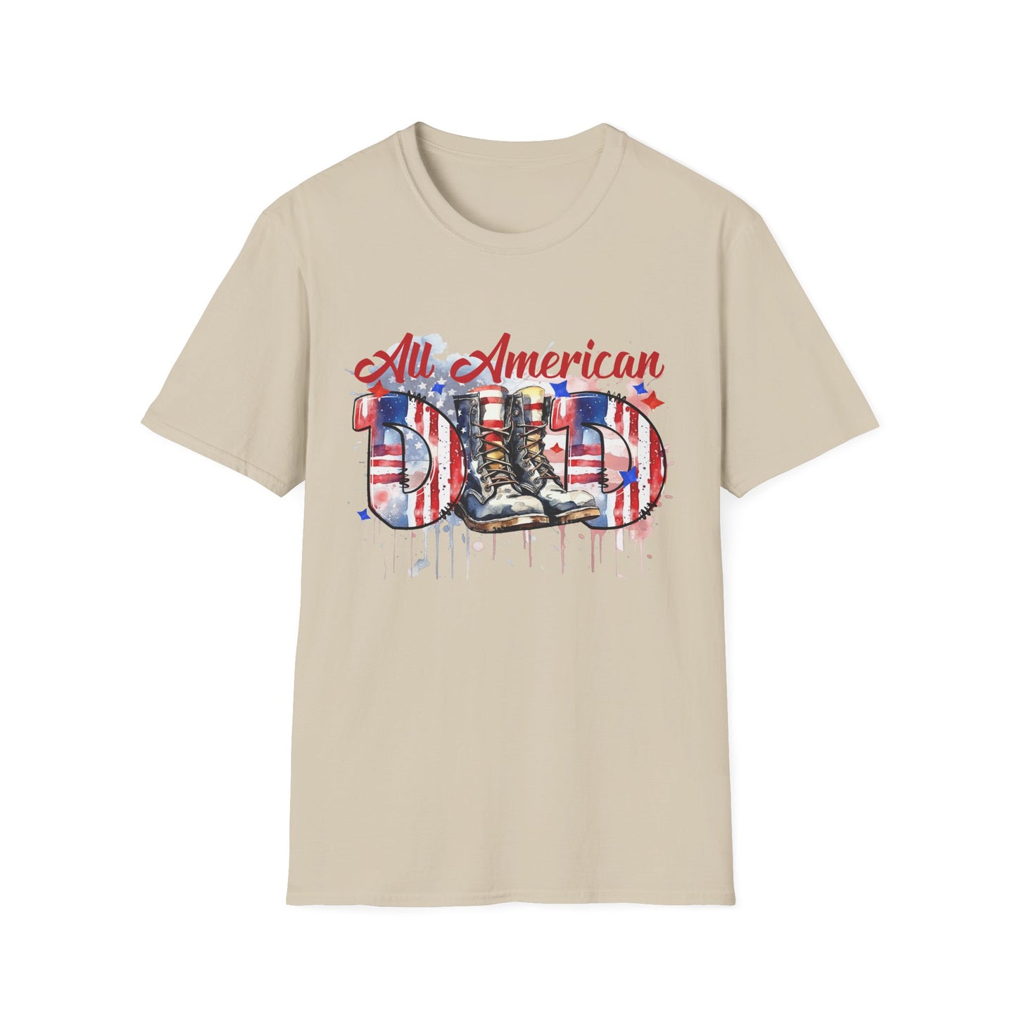 All American Dad T-Shirt | Patriotic Tee, Father's Day Gift