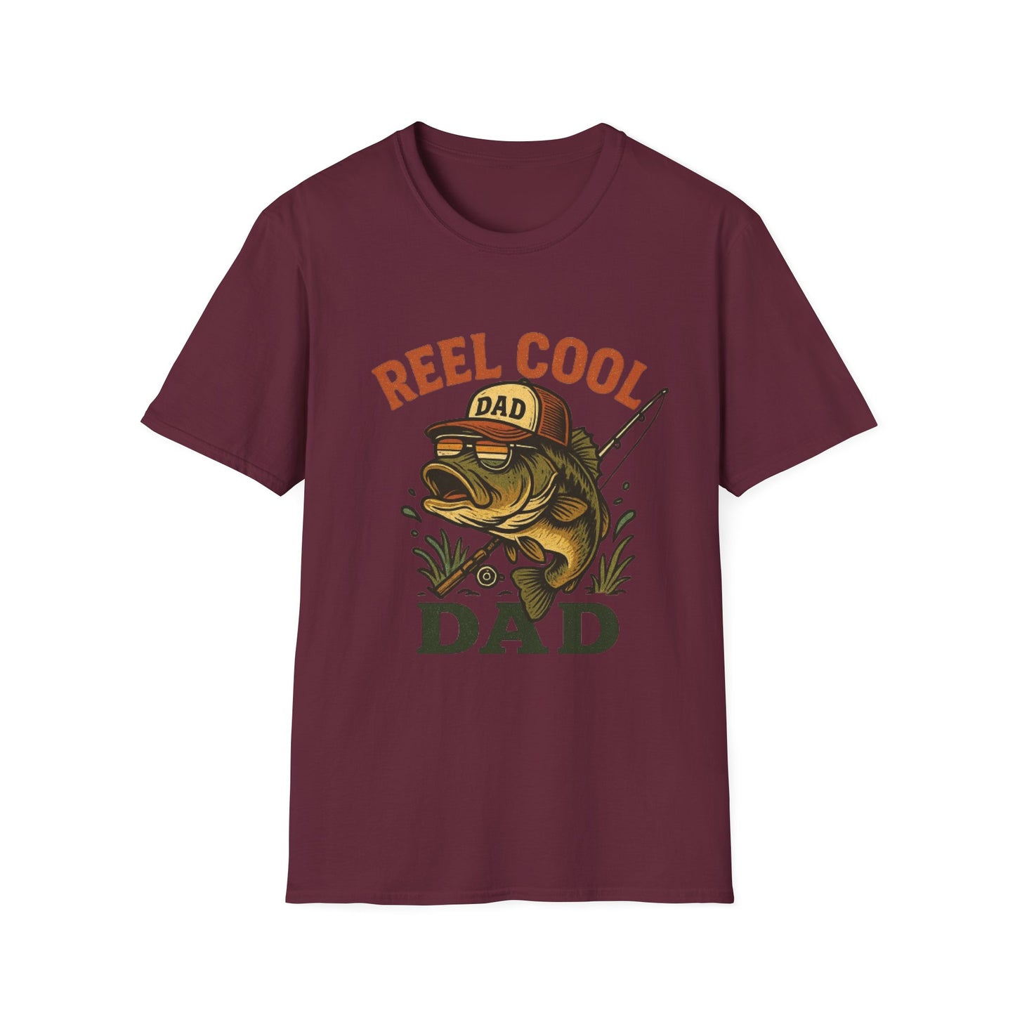 Reel Cool Dad T-Shirt | Fishing Gift, Father's Day Tee