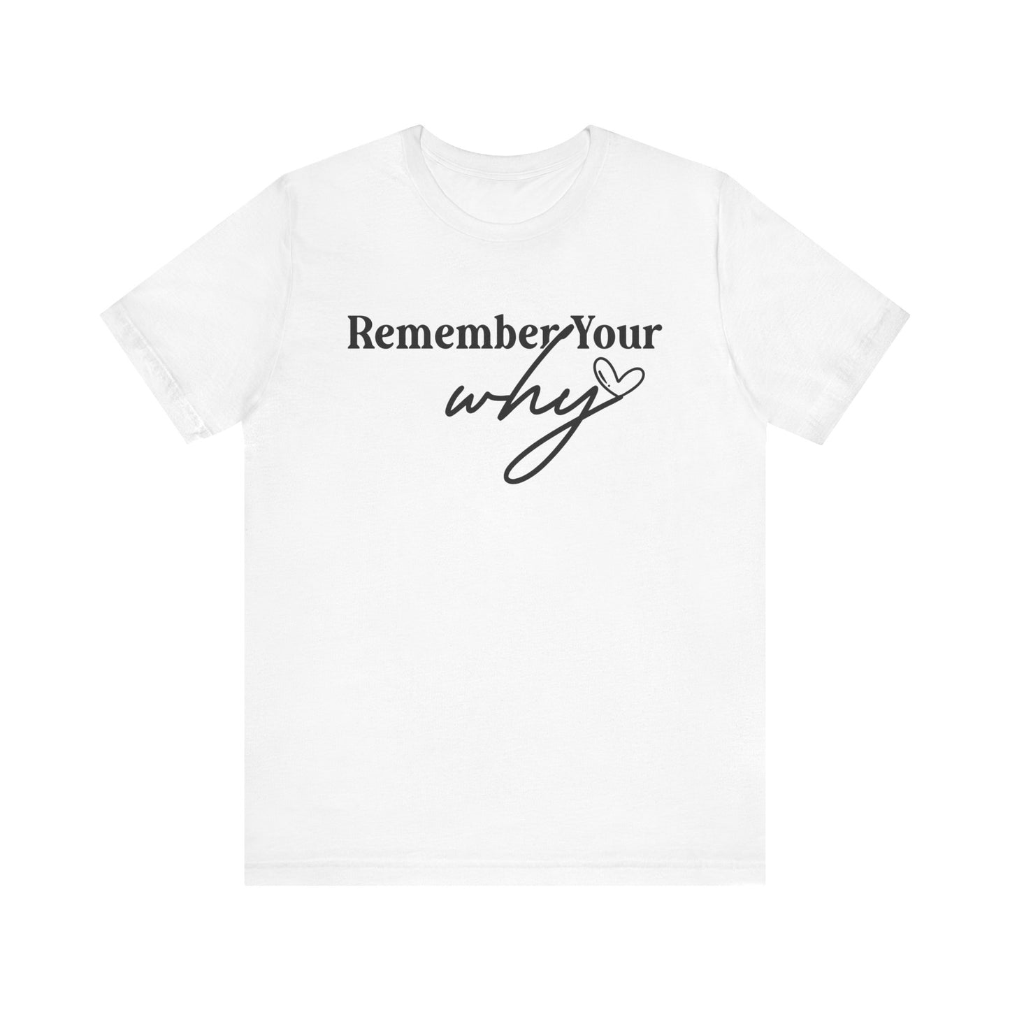 Motivational Unisex Jersey Tee - "Remember Your Why"