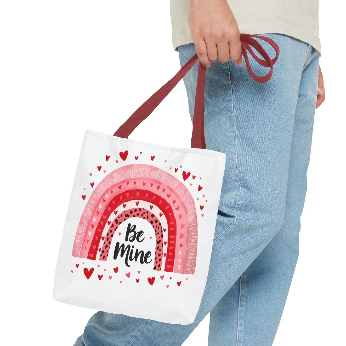 Be Mine Rainbow Tote Bag - Love and Friendship Gift