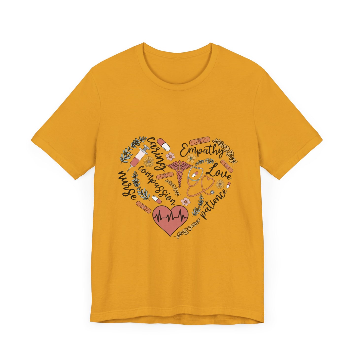 Empathy Heart Unisex Jersey Tee - Love & Caring Design for Compassionate Souls