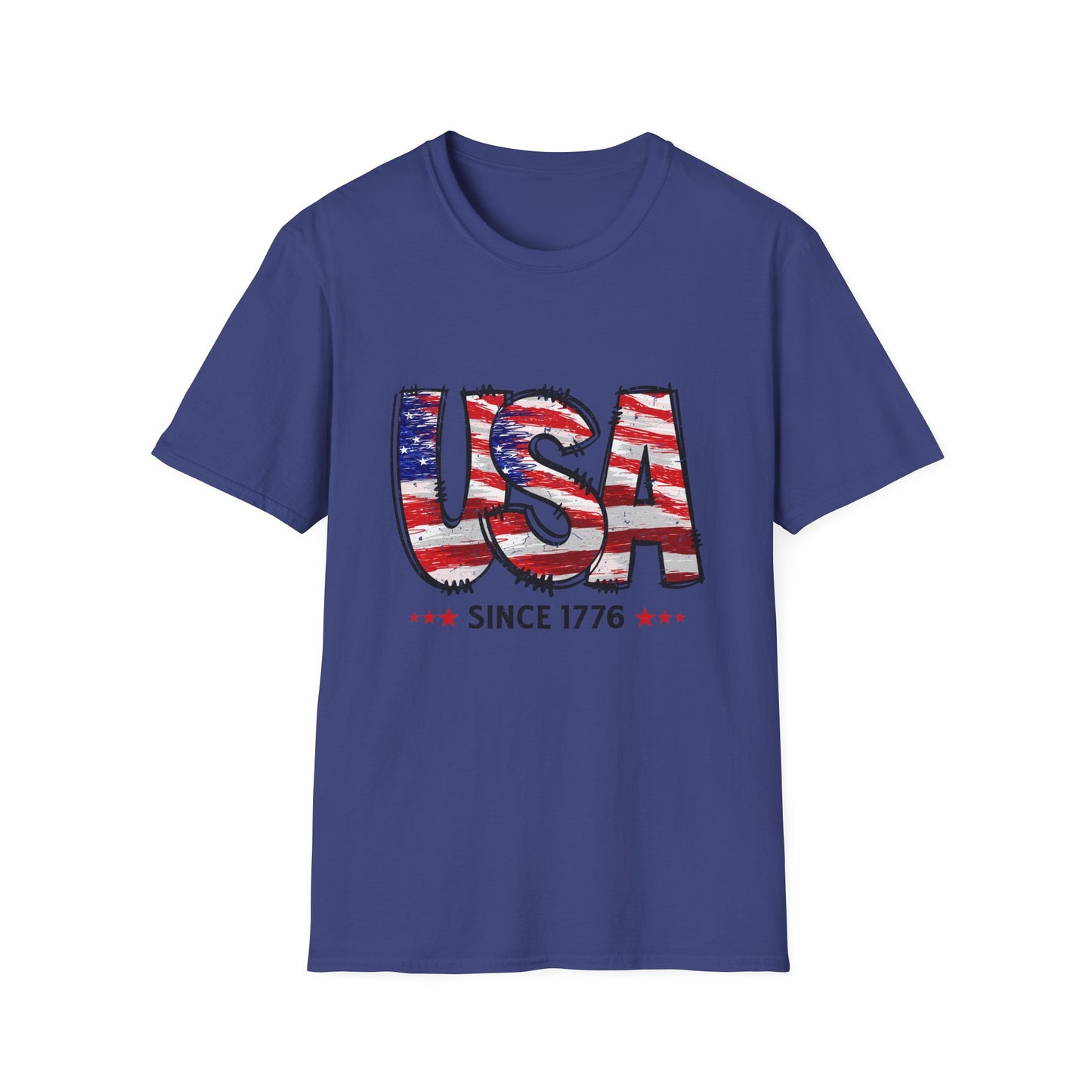 USA Flag Graphic T-Shirt, Vintage USA Tee, Independence Day Shirt, Patriotic Apparel