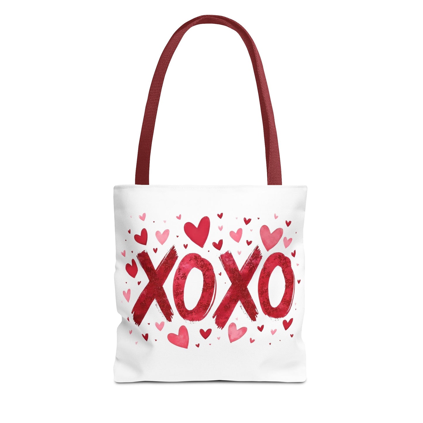 XOXO Hearts Tote Bag - Stylish Reusable Shopping Bag for Valentine's Day and Everyday Use