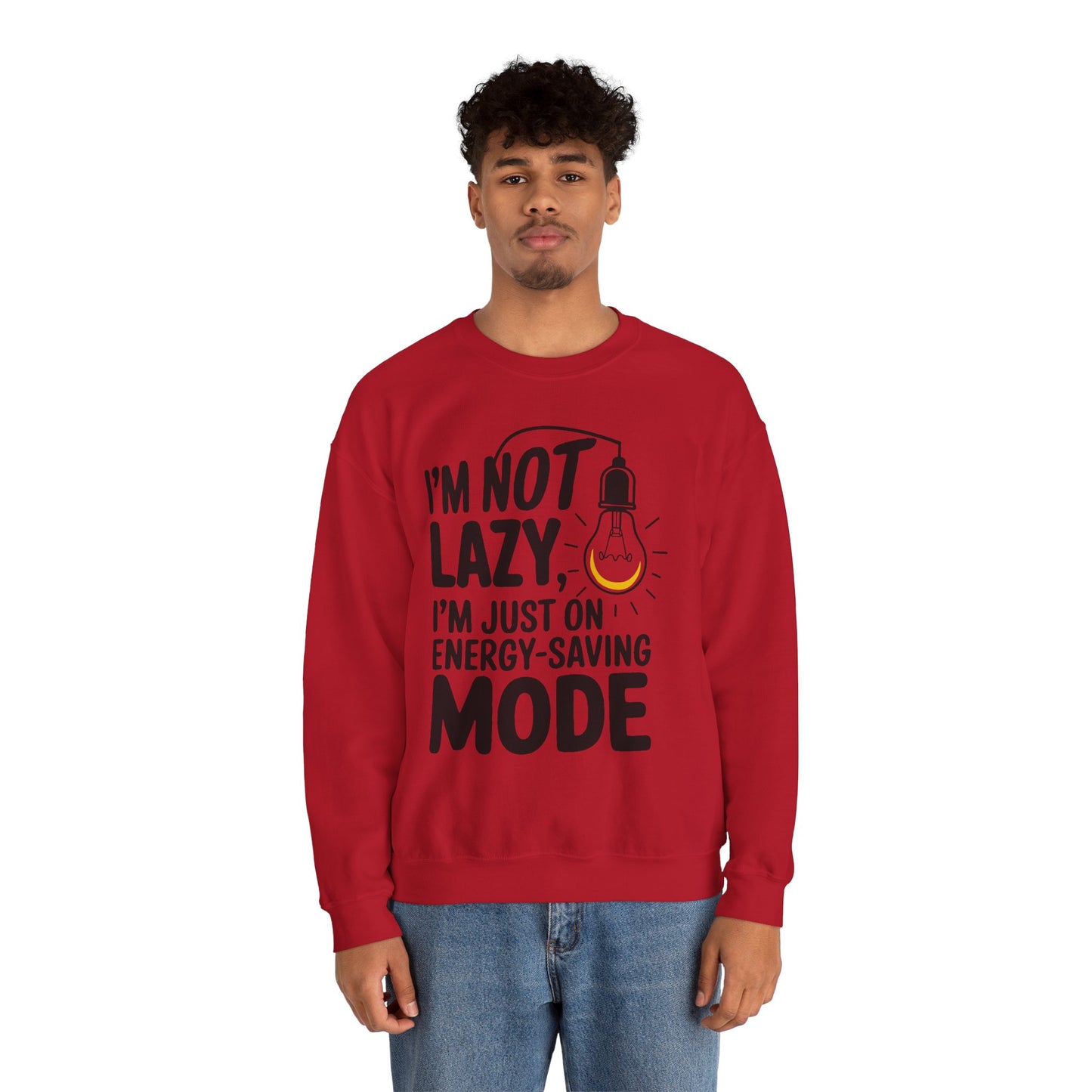 Funny Energy-Saving Mode Sweatshirt | Unisex Heavy Blend Crewneck