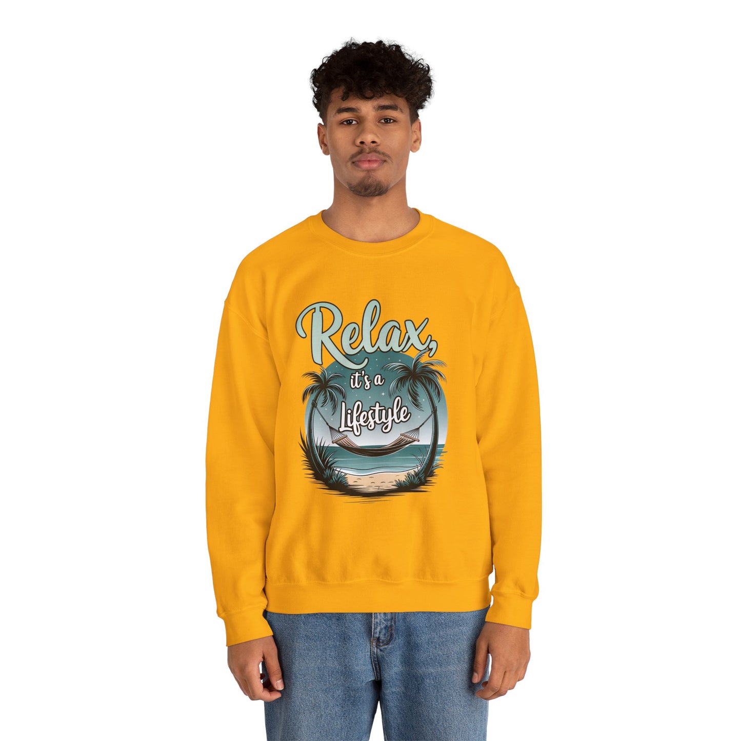 Relax Beach Vibe Unisex Crewneck Sweatshirt