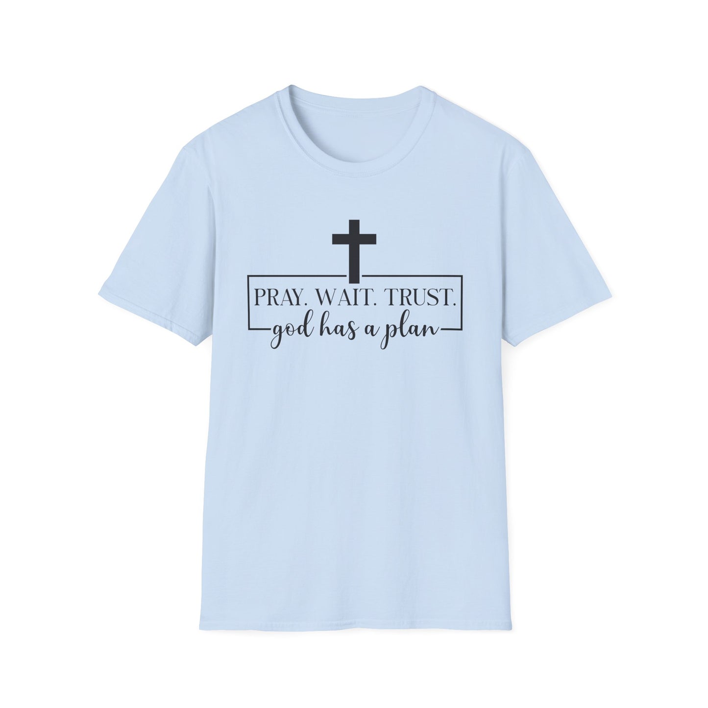 Christian T-Shirt – "Trust. God Has a Plan" Faith Tee