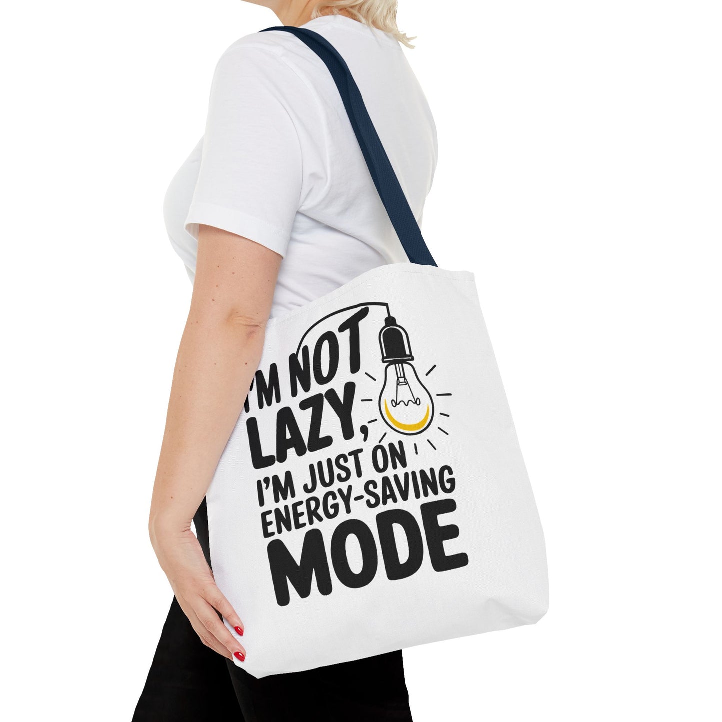 Funny Energy-Saving Mode Tote Bag - Ideal Gift for Relaxed Individuals