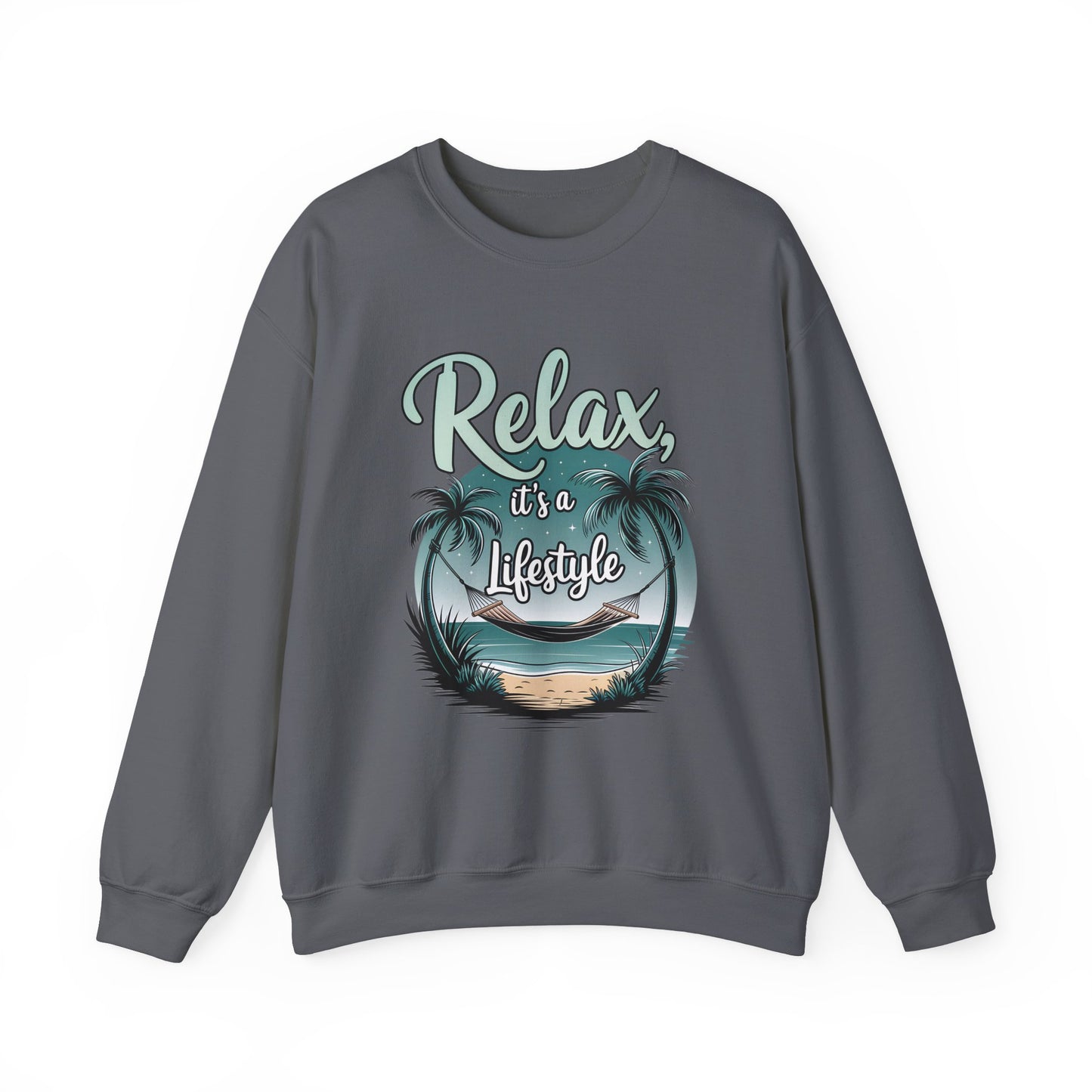 Relax Beach Vibe Unisex Crewneck Sweatshirt