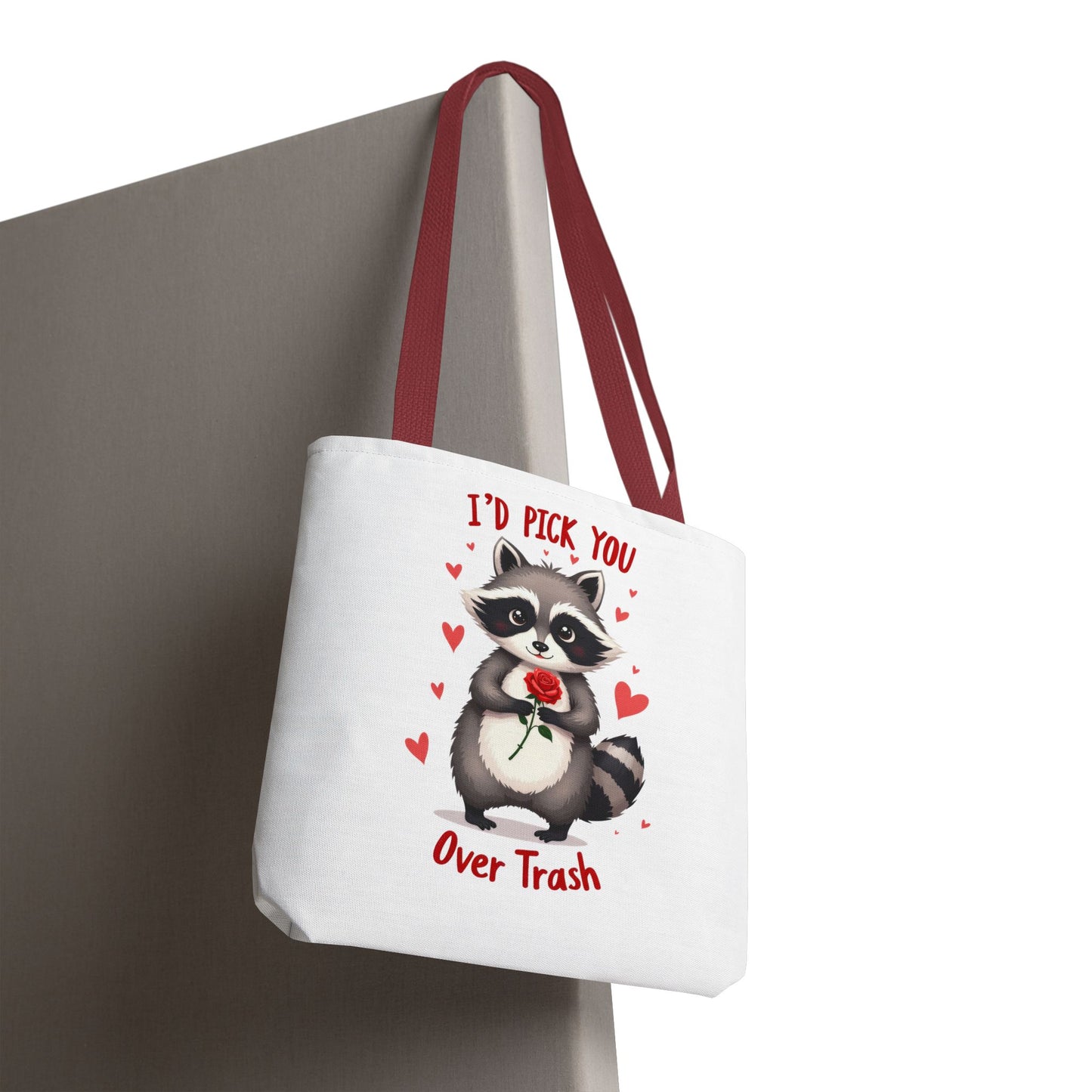 Cute Raccoon Tote Bag - 'I’d Pick You Over Trash' Gift for Animal Lovers