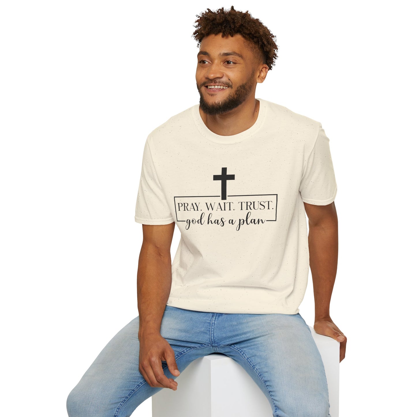 Christian T-Shirt – "Trust. God Has a Plan" Faith Tee