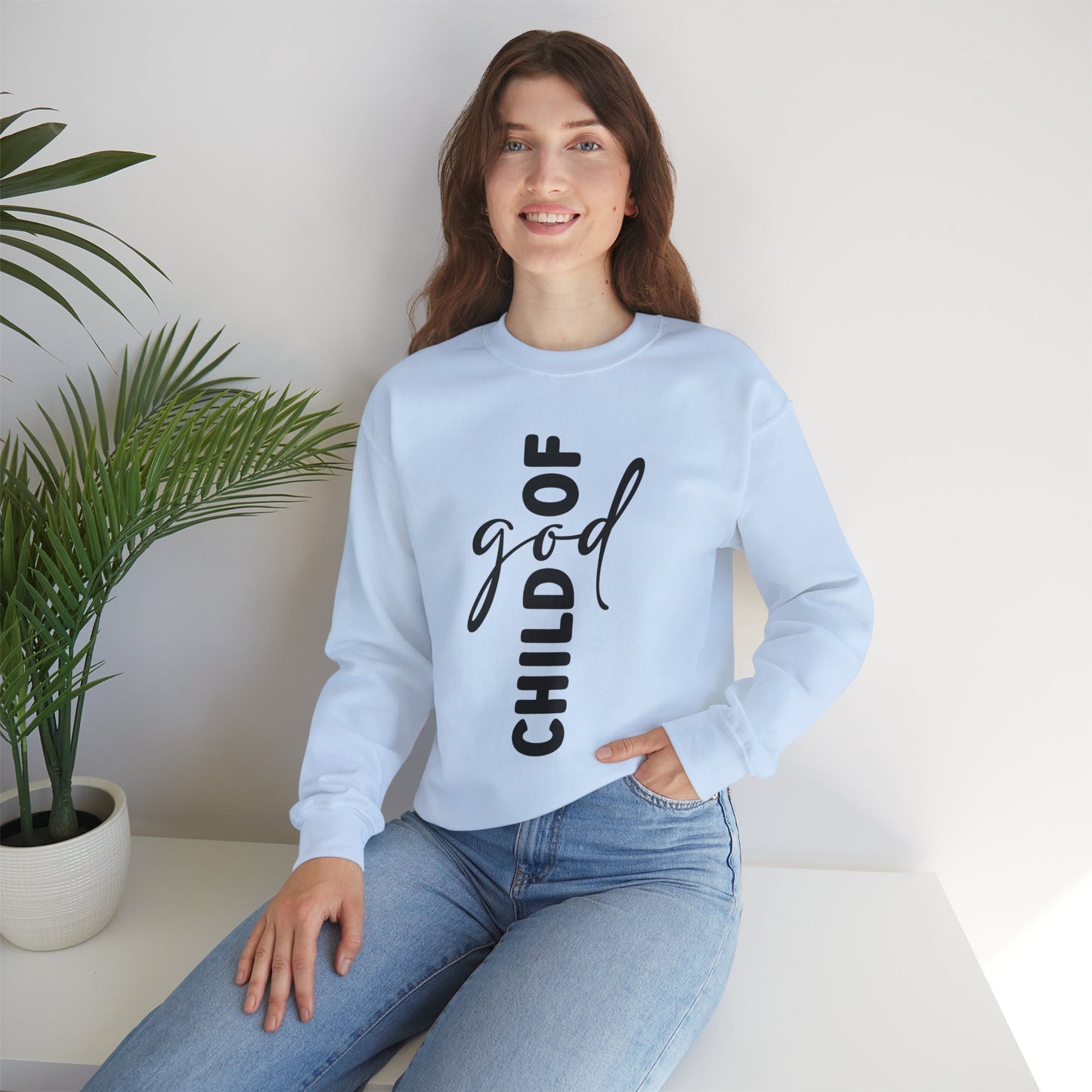 God Child Unisex Crewneck Sweatshirt - Inspirational Faith Apparel