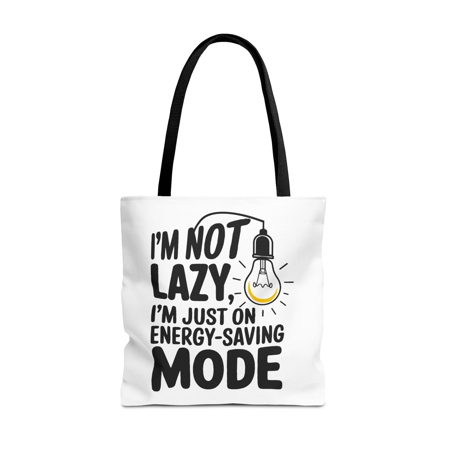 Funny Energy-Saving Mode Tote Bag - Ideal Gift for Relaxed Individuals