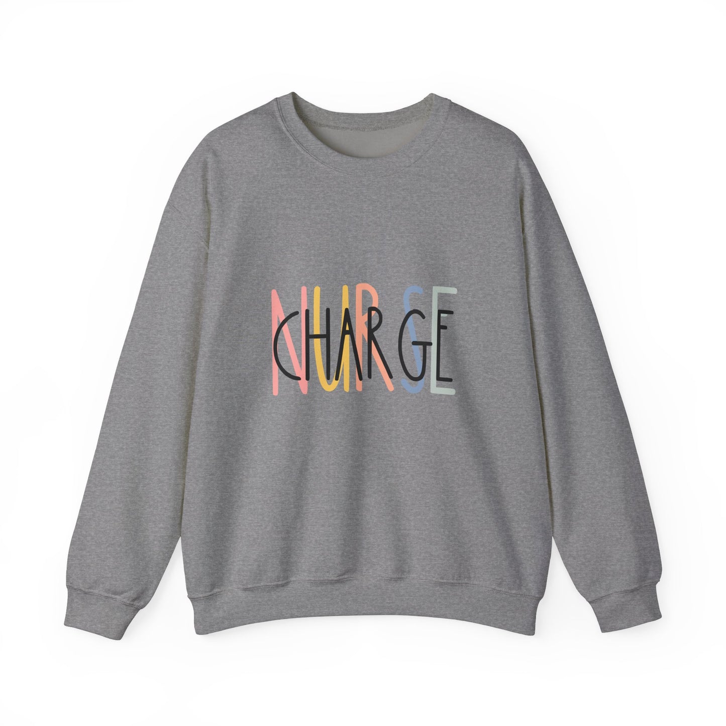 Unisex Heavy Blend™ Crewneck Sweatshirt - 'CHARGE' Motivational Statement Apparel