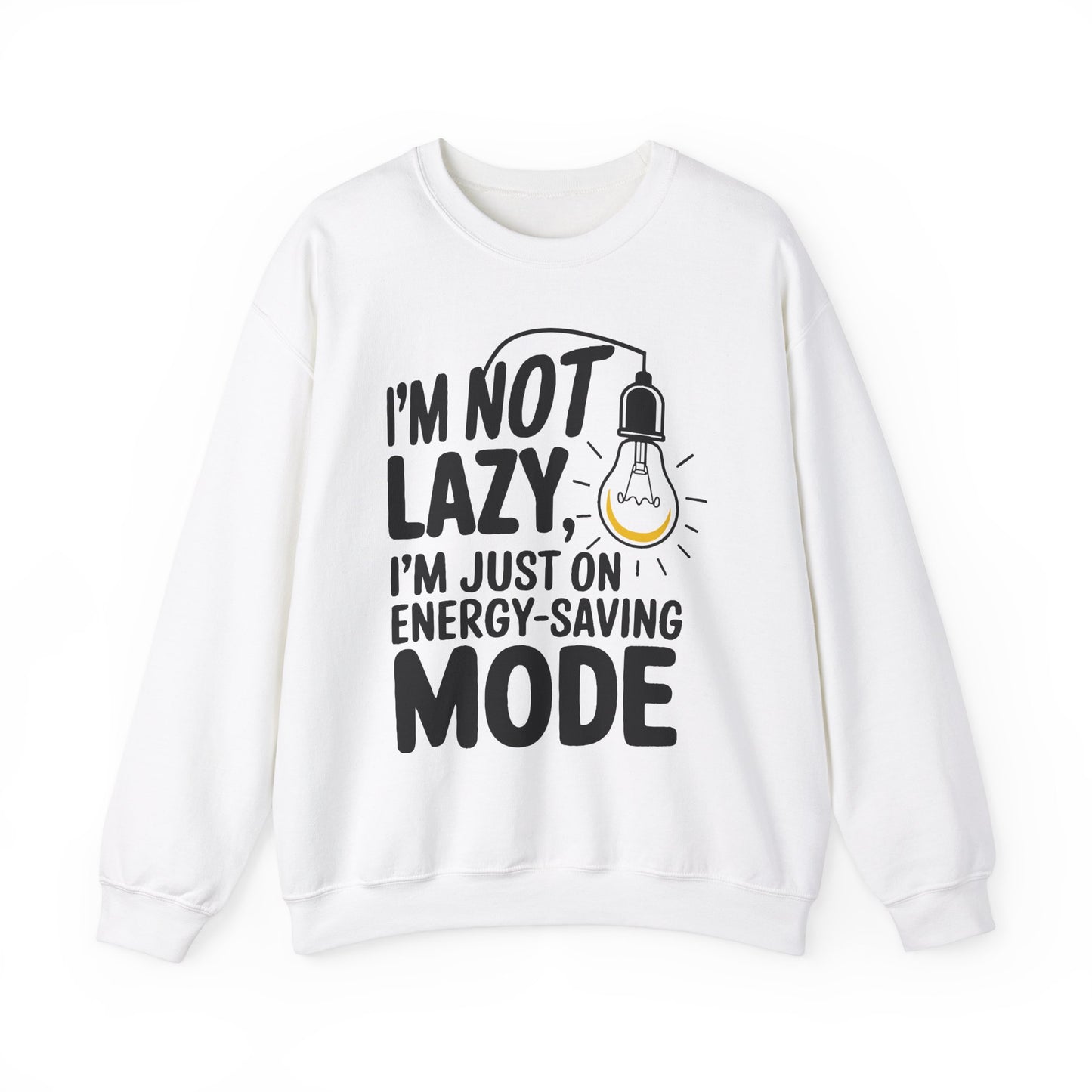 Funny Energy-Saving Mode Sweatshirt | Unisex Heavy Blend Crewneck