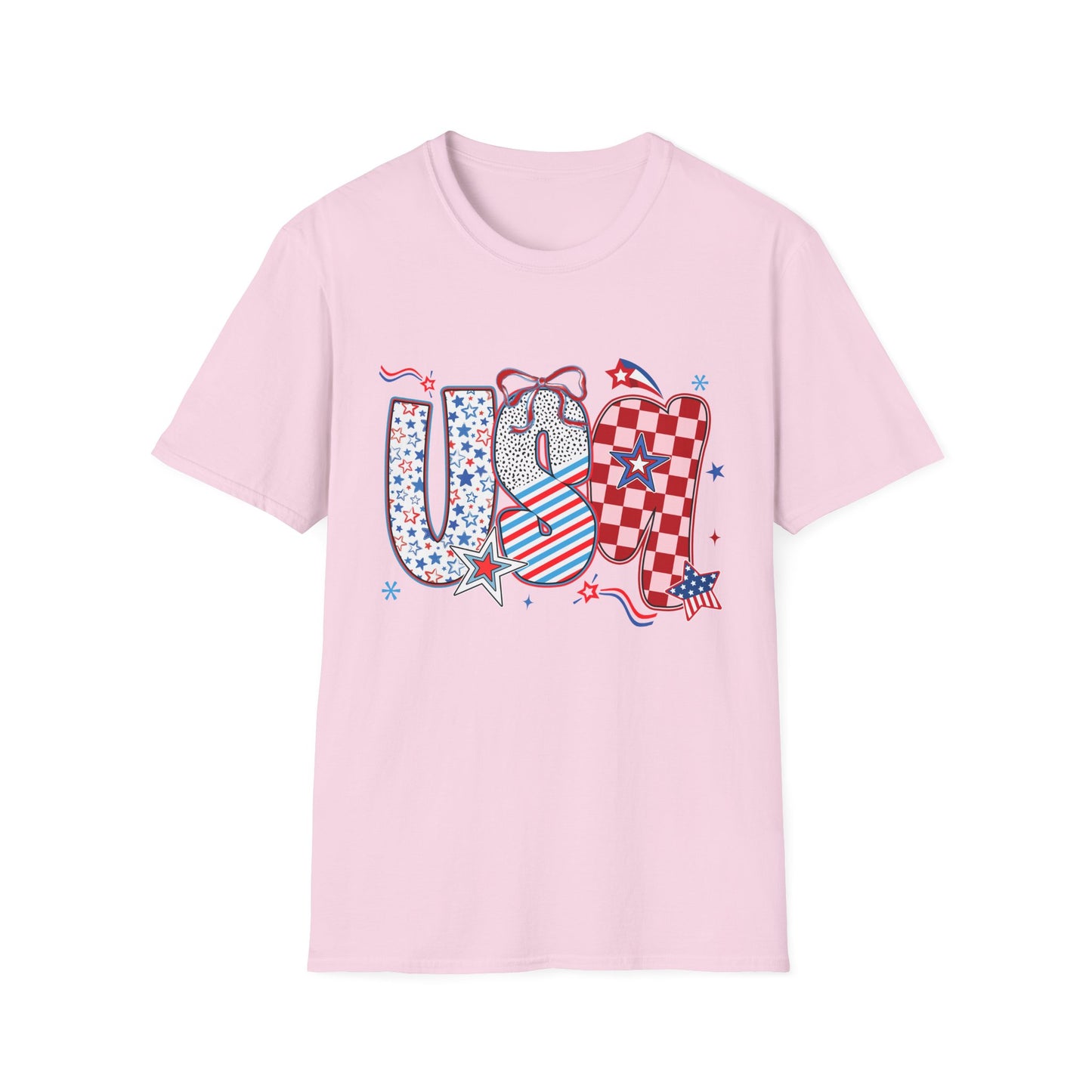 USA Themed T-Shirt - July 4th Celebration, Patriotic Apparel, Independence Day Gift