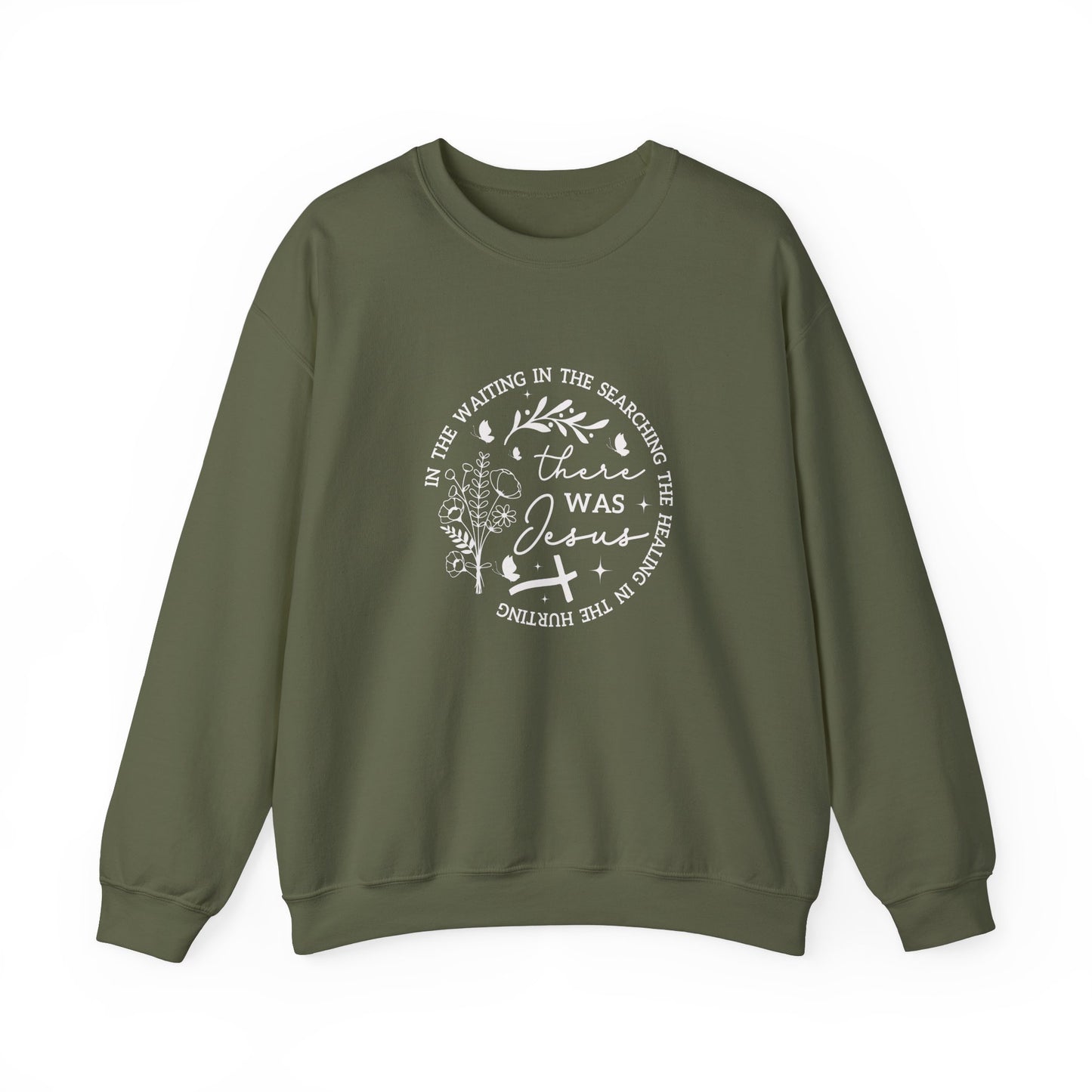 Faith & Comfort Crewneck Sweatshirt - 'In the Waiting' Design