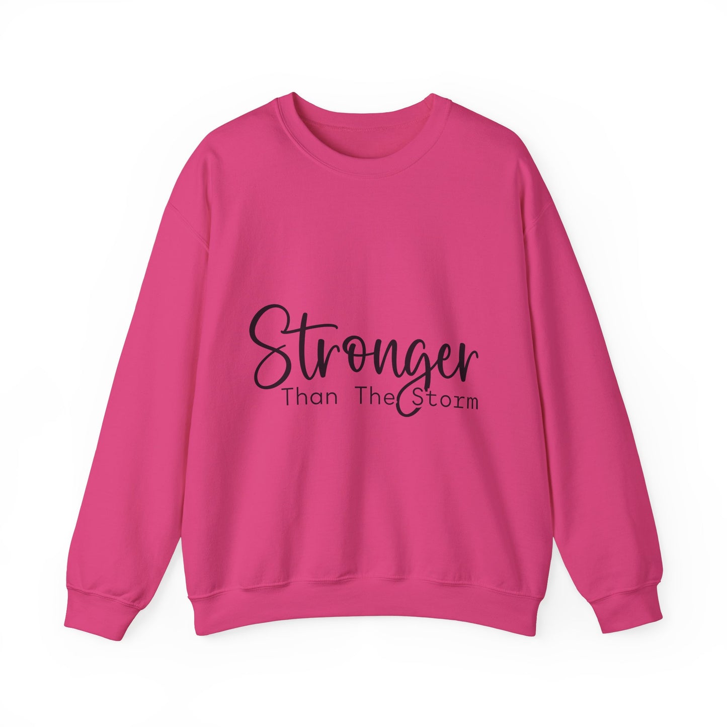 Stronger Than The Storm Unisex Heavy Blend Crewneck Sweatshirt | Cozy Casual Wear