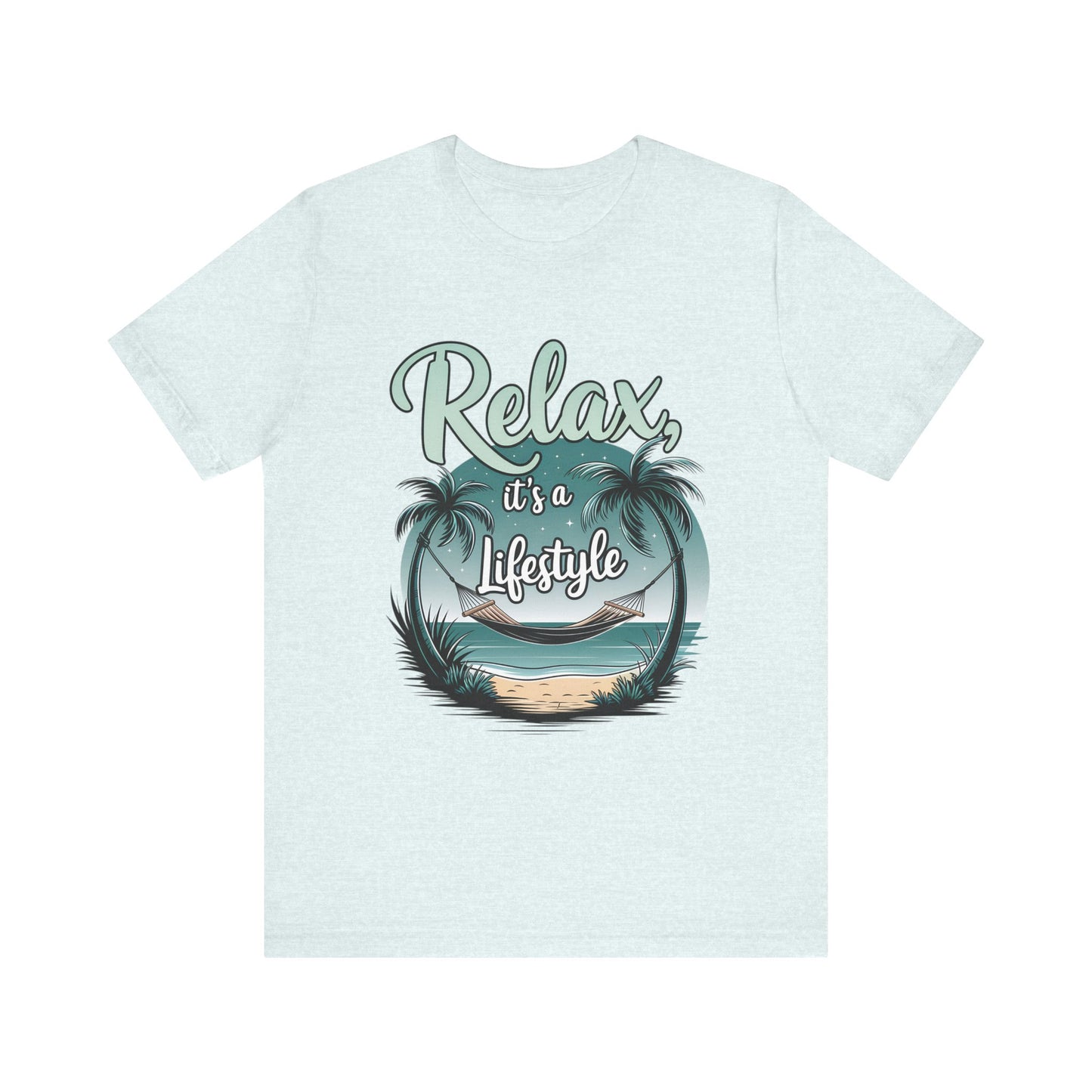 Relax, It's a Lifestyle Unisex Jersey Tee - Perfect for Beach Lovers & Vacation Vibes