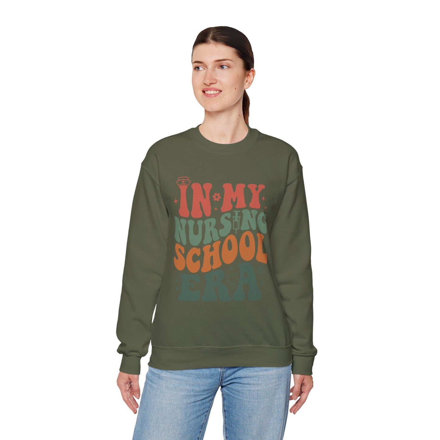 Inspirational Nursing School Sweatshirt - Unisex Heavy Blend Crewneck