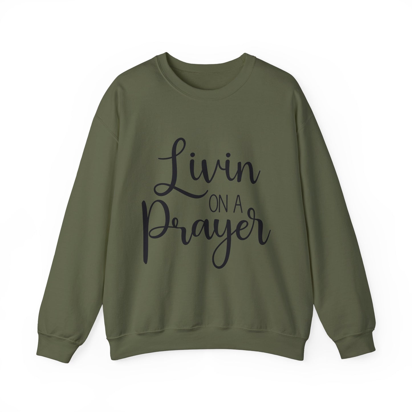 Livin' on a Prayer Crewneck Sweatshirt - Unisex Heavy Blend™