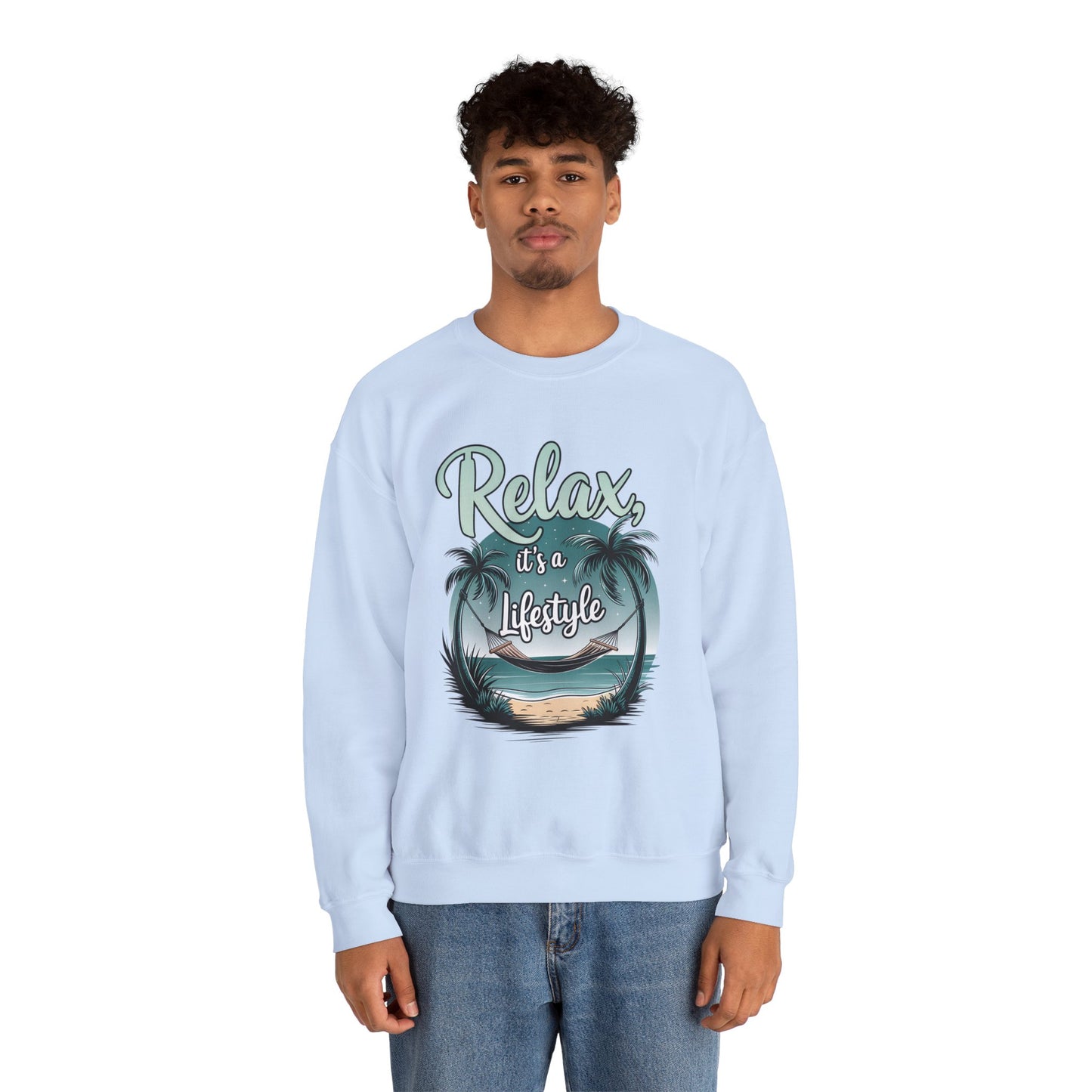 Relax Beach Vibe Unisex Crewneck Sweatshirt