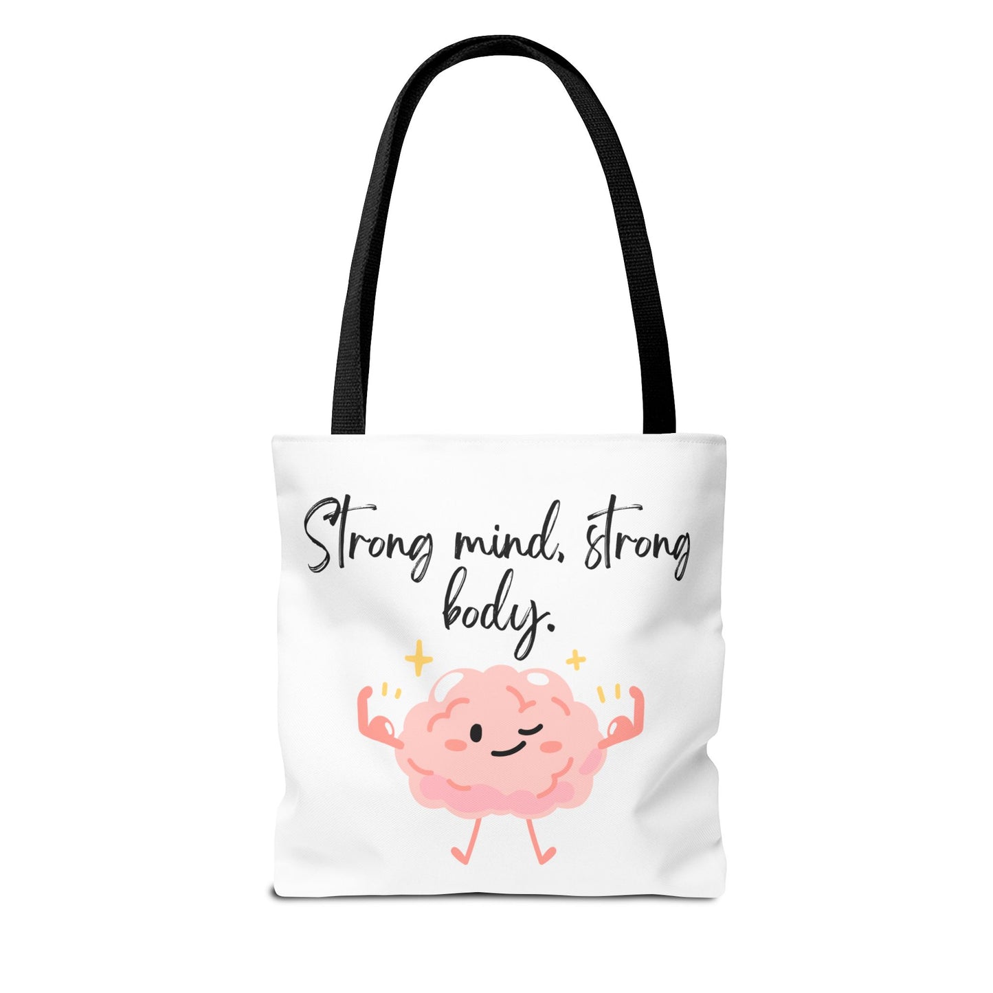 Strong Mind Strong Body Tote Bag – Fun & Motivational Design for Everyday Use