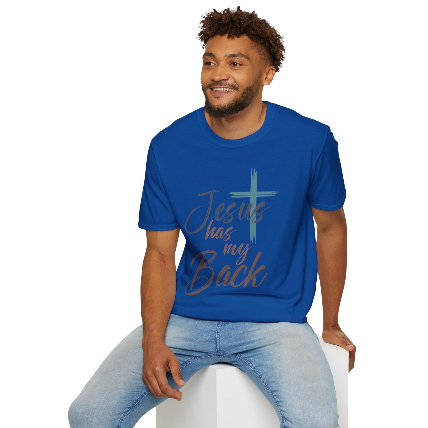 Jesus Has My Back T-Shirt — Christian Faith Cross Shirt