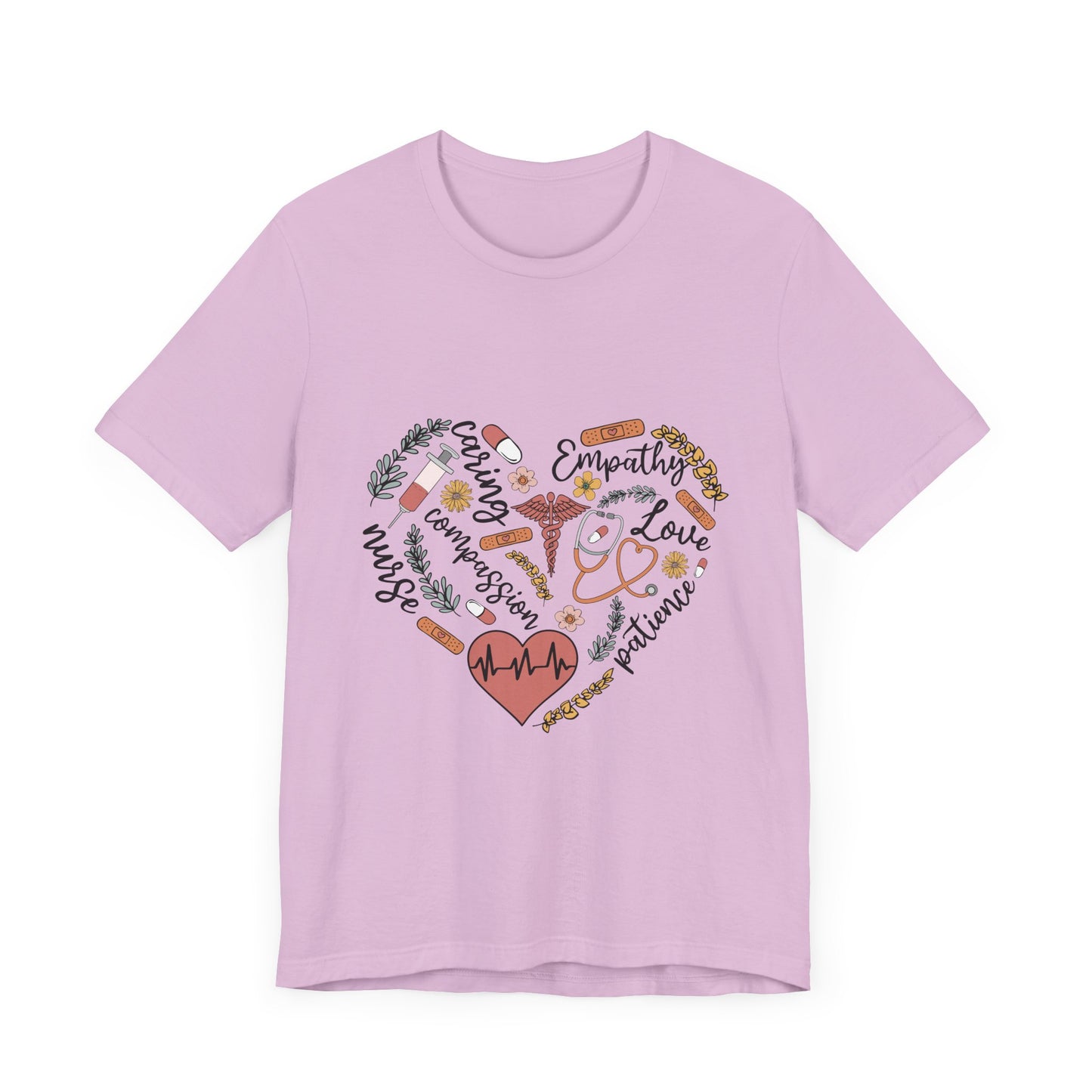 Empathy Heart Unisex Jersey Tee - Love & Caring Design for Compassionate Souls