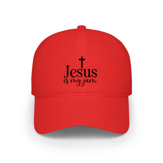 Jesus Is My Jam Low Profile Baseball Cap – Christian Faith Red Hat