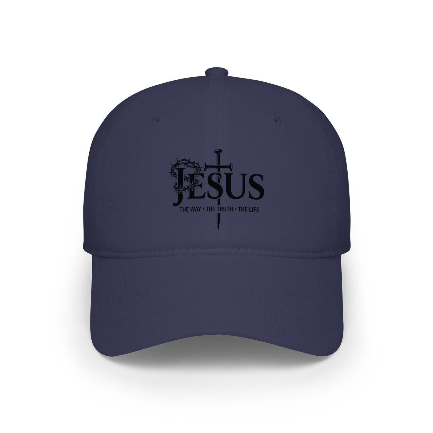 Christian 'Jesus' Cross Low Profile Baseball Cap — Faith Worship Hat