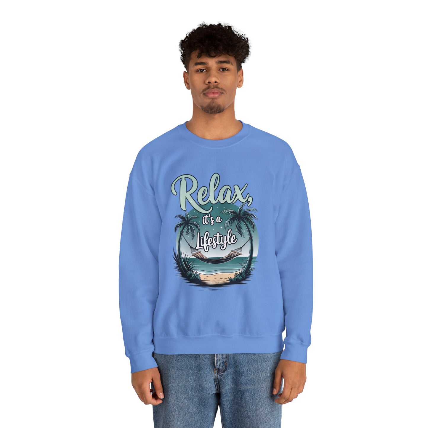 Relax Beach Vibe Unisex Crewneck Sweatshirt