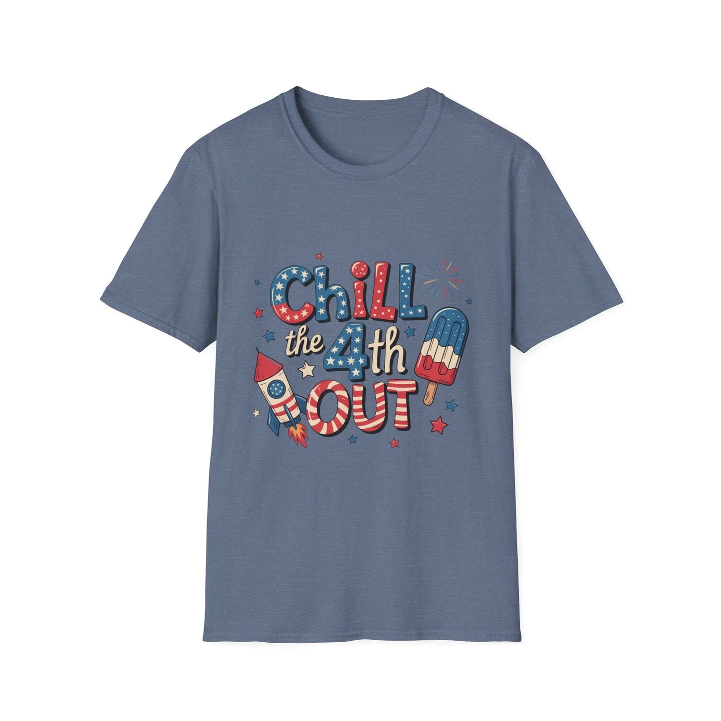 Patriotic Chill T-Shirt, 4th of July Shirt, Independence Day Apparel