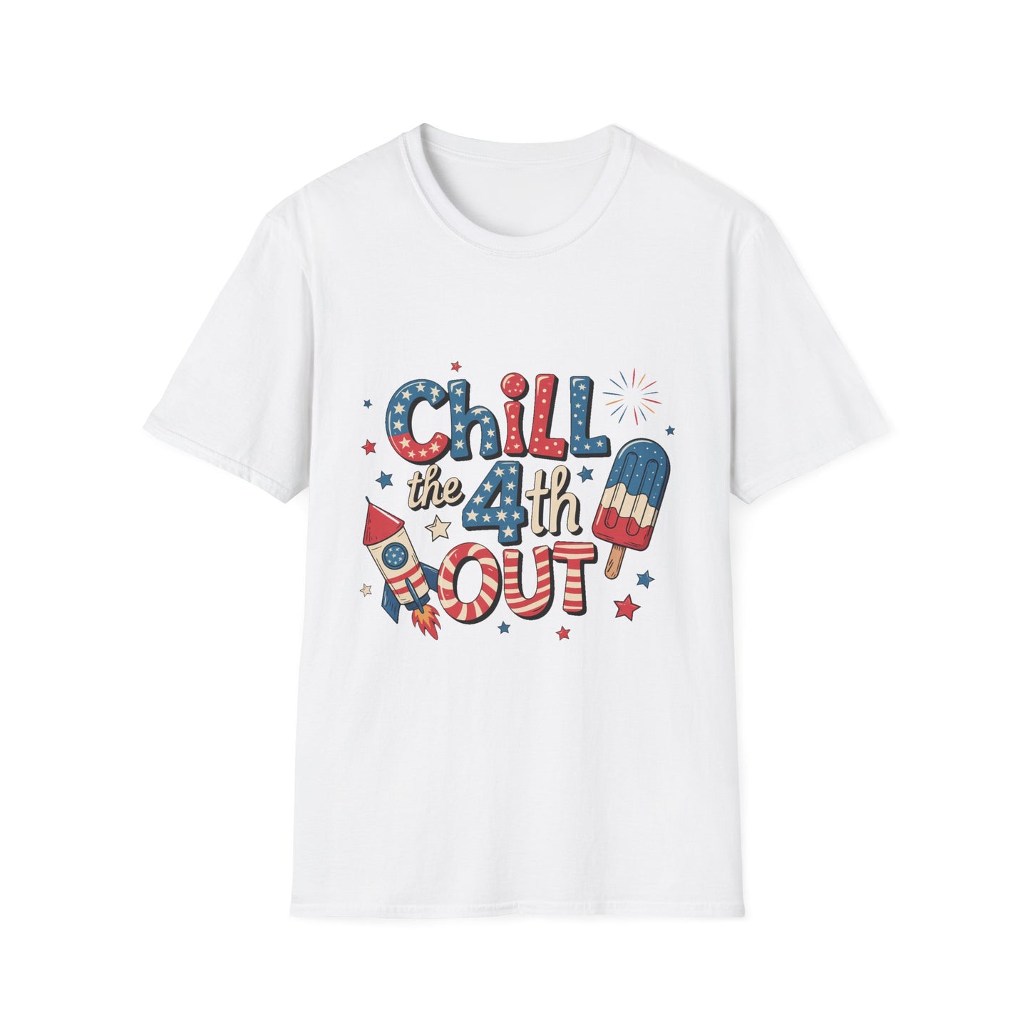 Patriotic Chill T-Shirt, 4th of July Shirt, Independence Day Apparel