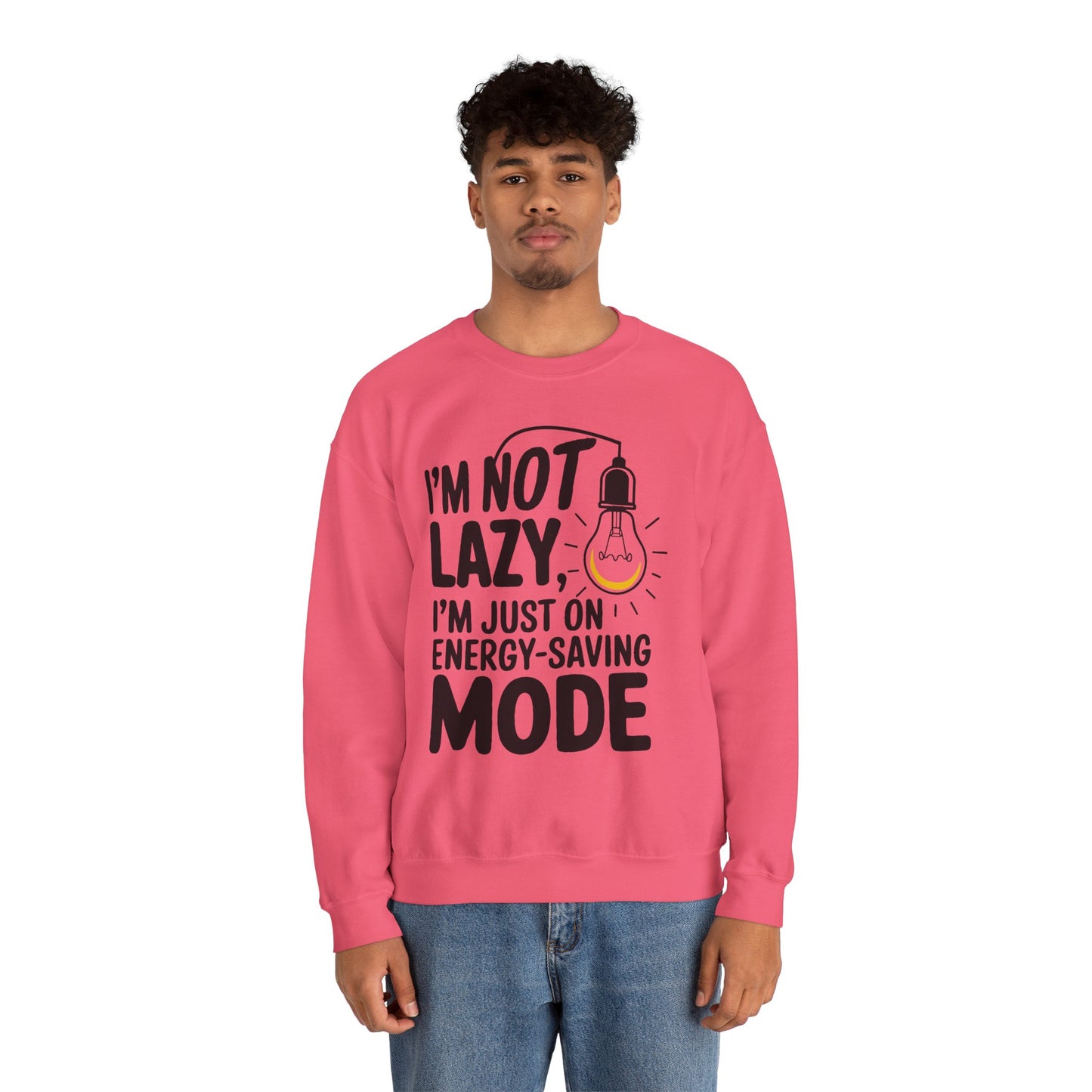Funny Energy-Saving Mode Sweatshirt | Unisex Heavy Blend Crewneck