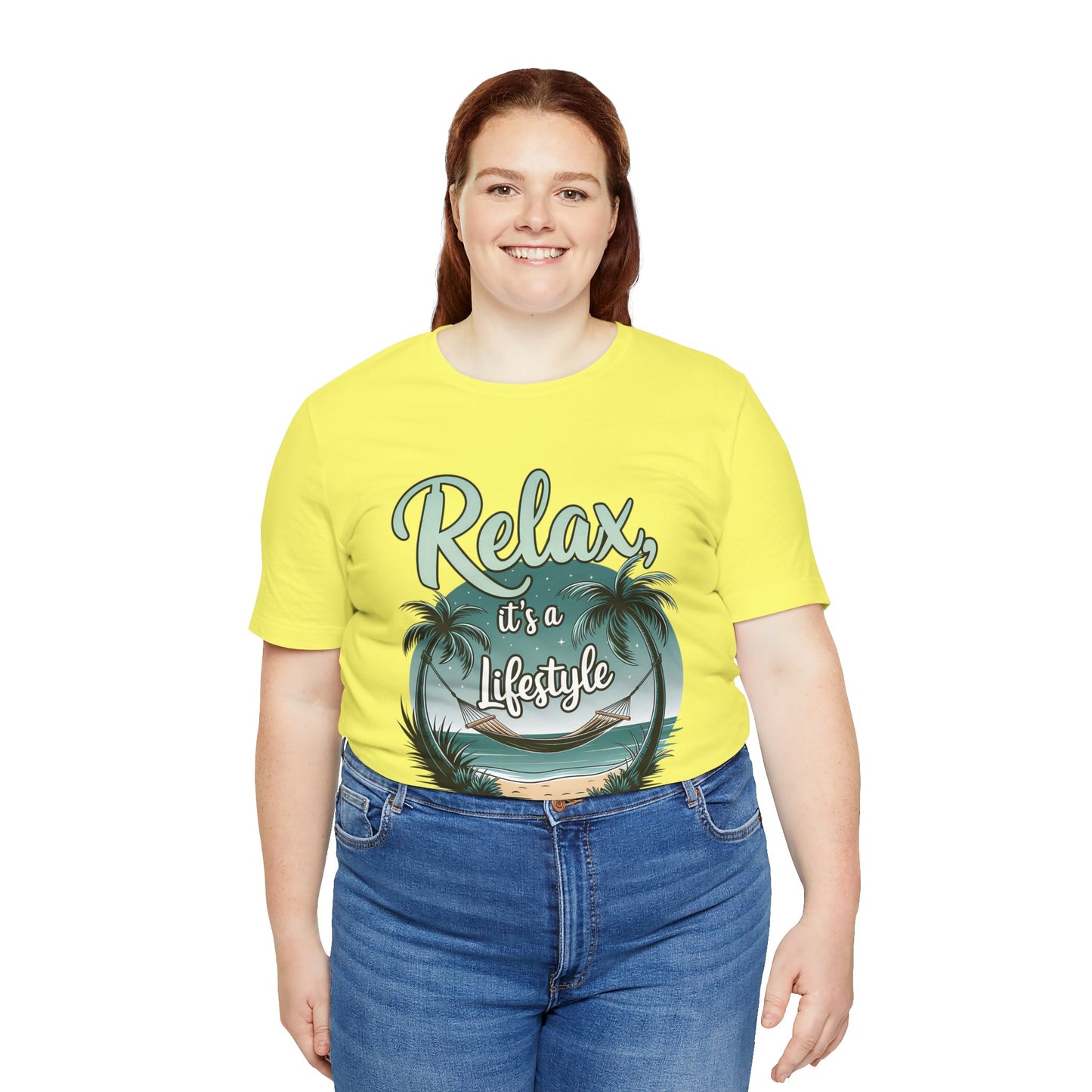 Relax, It's a Lifestyle Unisex Jersey Tee - Perfect for Beach Lovers & Vacation Vibes