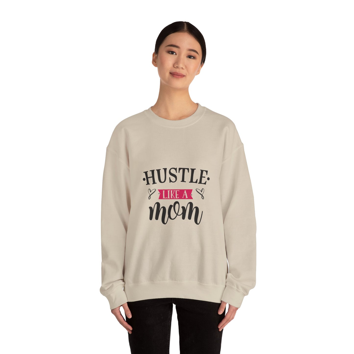 Hustle Like A Mom Unisex Crewneck Sweatshirt