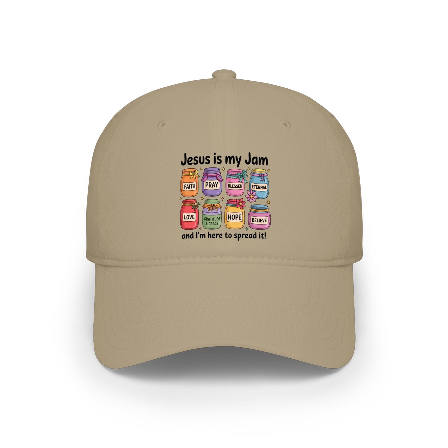 Christian Baseball Cap — "Jesus Is My Jam" Low Profile Hat