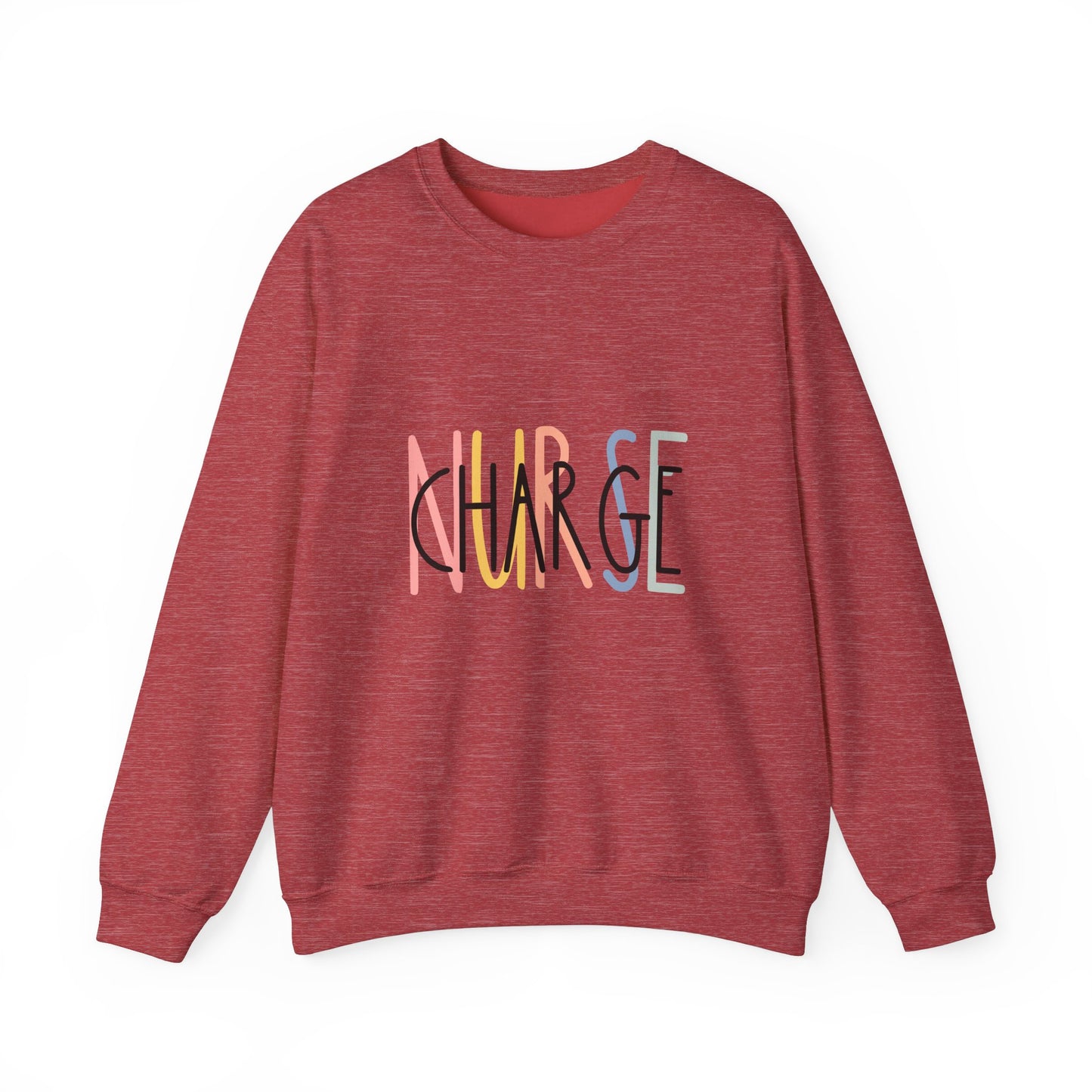 Unisex Heavy Blend™ Crewneck Sweatshirt - 'CHARGE' Motivational Statement Apparel