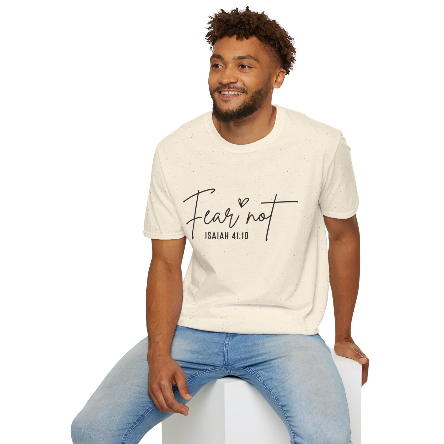 T-Shirt — "Fear Not" Isaiah 41:10 Inspirational Christian Tee