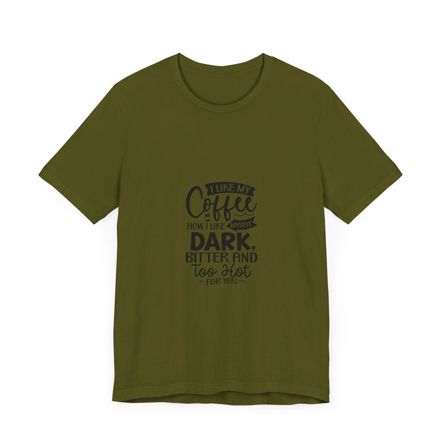 I Like My Coffee Dark Unisex Tee - Perfect for Coffee Lovers
