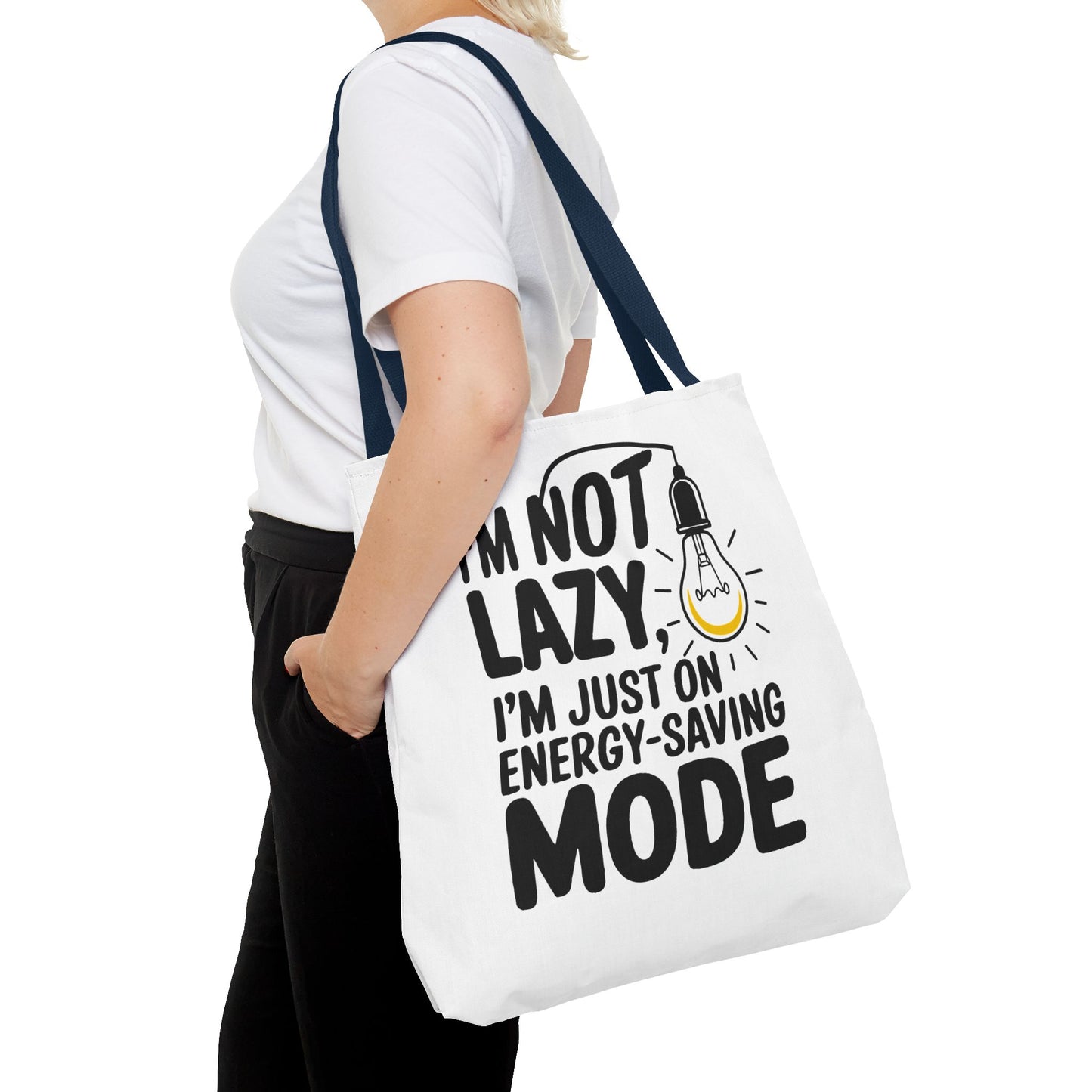Funny Energy-Saving Mode Tote Bag - Ideal Gift for Relaxed Individuals